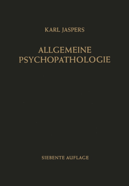 Allgemeine Psychopathologie, PDF eBook