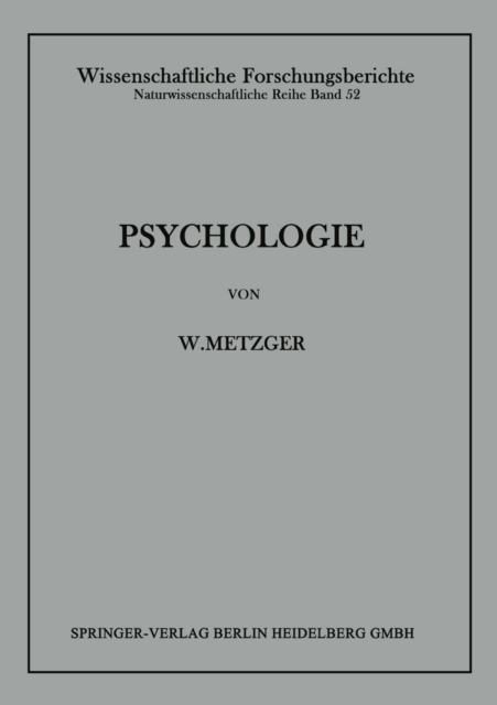 Psychologie : Die Entwicklung ihrer Grundannahmen seit der Einfuhrung des Experiments, PDF eBook