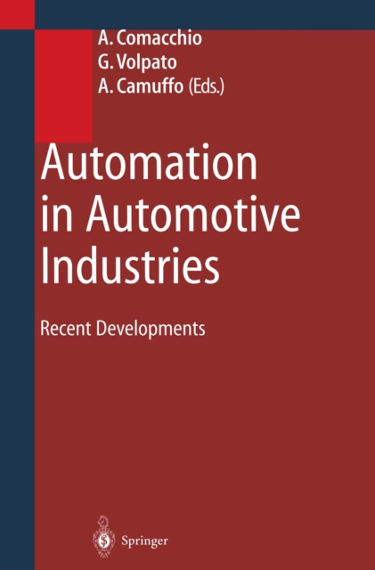 Automation in Automotive Industries : Recent Developments, PDF eBook
