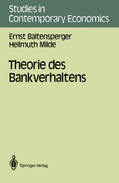 Theorie des Bankverhaltens, PDF eBook
