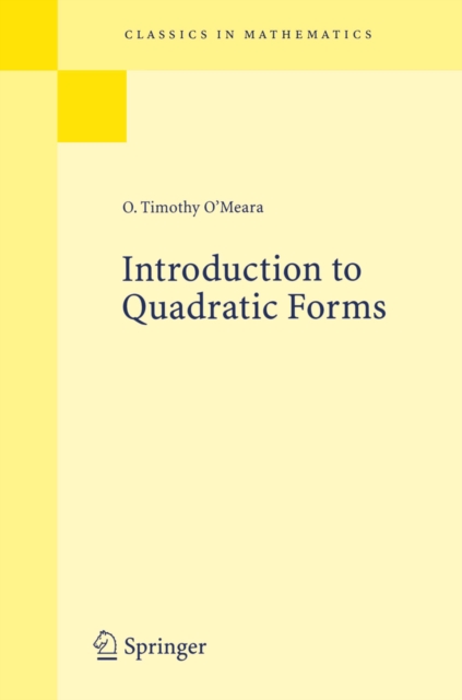 Introduction to Quadratic Forms, PDF eBook