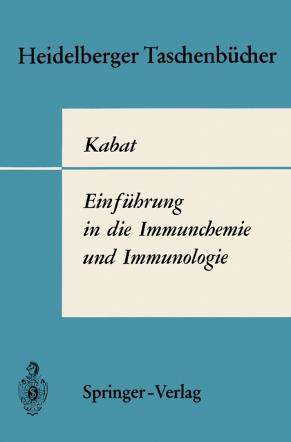 Einfuhrung in die Immunchemie und Immunologie, PDF eBook