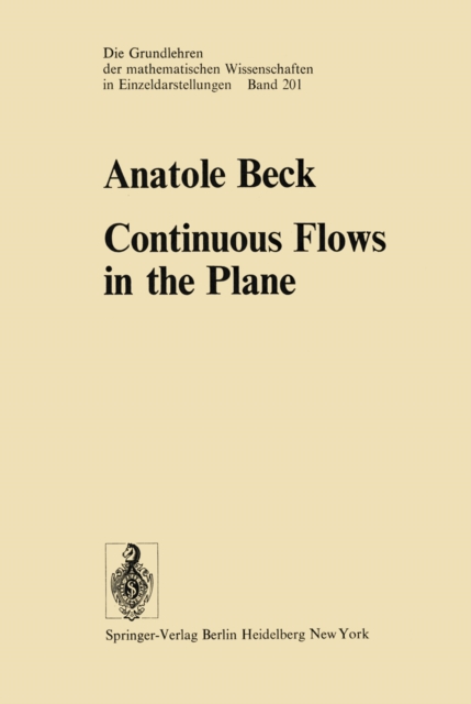 Continuous Flows in the Plane, PDF eBook
