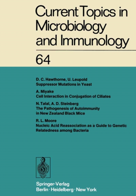Current Topics in Microbiology and Immunology : Ergebnisse der Mikrobiologie und Immunitatsforschung Volume 64, PDF eBook