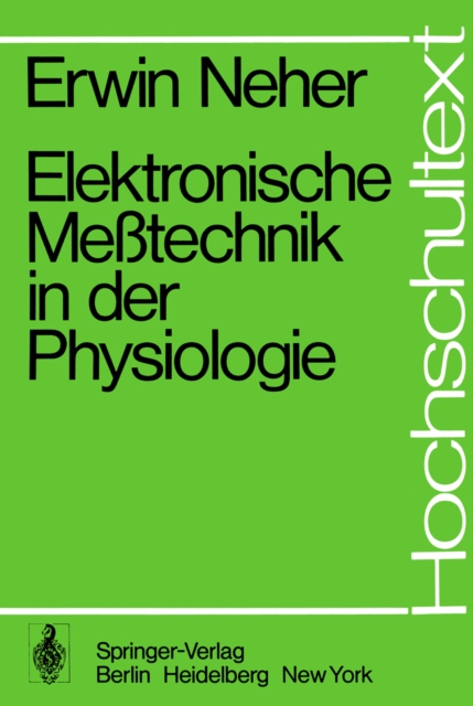 Elektronische Metechnik in der Physiologie, PDF eBook