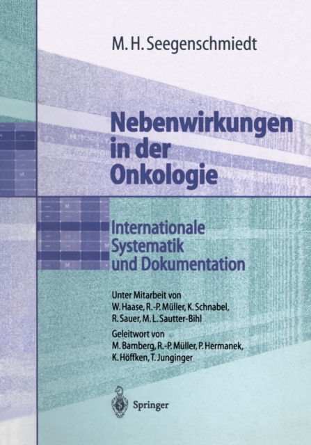 Nebenwirkungen in der Onkologie : Internationale Systematik und Dokumentation, PDF eBook