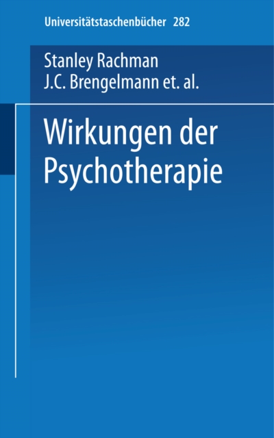 Wirkungen der Psychotherapie, PDF eBook