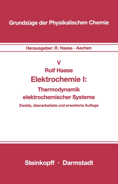 Elektrochemie I : Thermodynamik elektrochemischer Systeme, PDF eBook