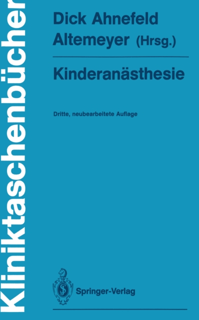 Kinderanasthesie, PDF eBook