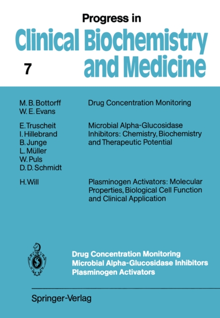 Drug Concentration Monitoring Microbial Alpha-Glucosidase Inhibitors Plasminogen Activators, PDF eBook