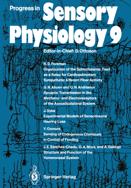 Progress in Sensory Physiology 9, PDF eBook