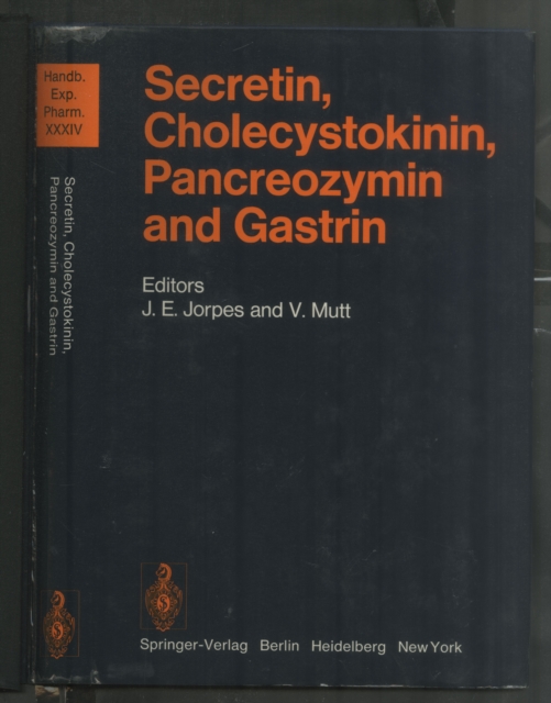 Secretin, Cholecystokinin, Pancreozymin and Gastrin, PDF eBook
