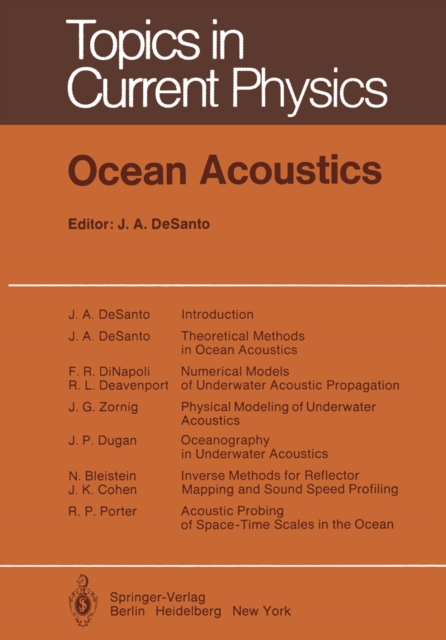 Ocean Acoustics: : 9783642812941: Telegraph bookshop