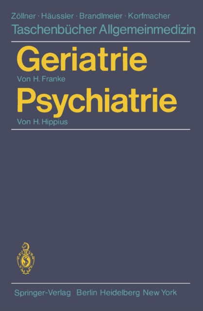 Geriatrie Psychiatrie, PDF eBook