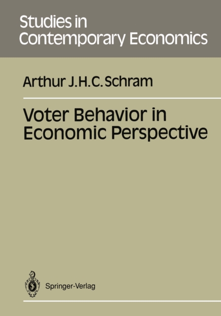 Voter Behavior in Economics Perspective, PDF eBook