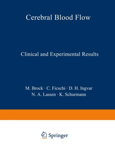 Cerebral Blood Flow : Clinical and Experimental Results, PDF eBook