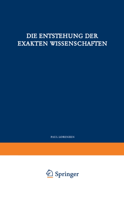 Die Entstehung der Exakten Wissenschaften, PDF eBook