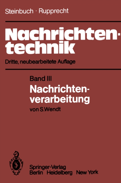 Nachrichtentechnik : Band III: Nachrichtenverarbeitung, PDF eBook