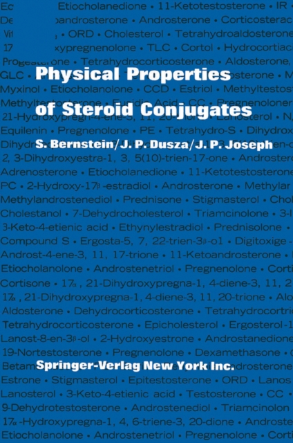 Physical Properties of Steroid Conjugates, PDF eBook