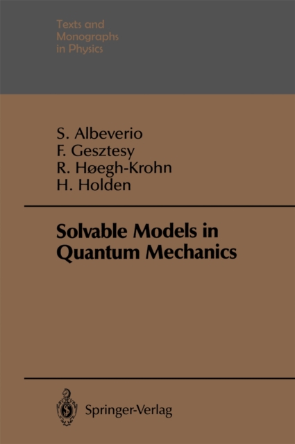 Solvable Models in Quantum Mechanics, PDF eBook