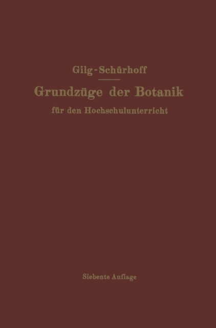 Grundzuge der Botanik : Fur den Hochschulunterricht, PDF eBook