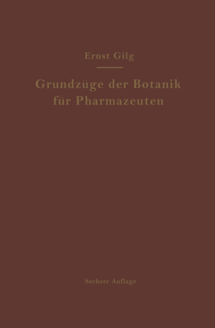 Grundzuge der Botanik fur Pharmazeuten, PDF eBook