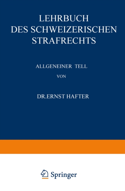 Lehrbuch des Schweizerischen Strafrechts : Allgemeiner Teil, PDF eBook