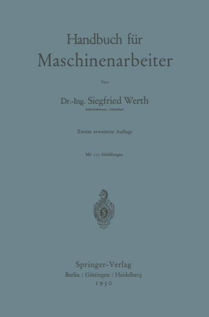 Handbuch fur Maschinenarbeiter, PDF eBook
