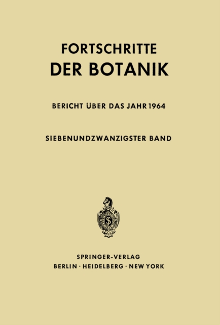 Fortschritte der Botanik, PDF eBook