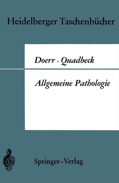 Allgemeine Pathologie, PDF eBook
