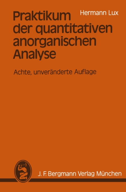 Praktikum der quantitativen anorganischen Analyse, PDF eBook