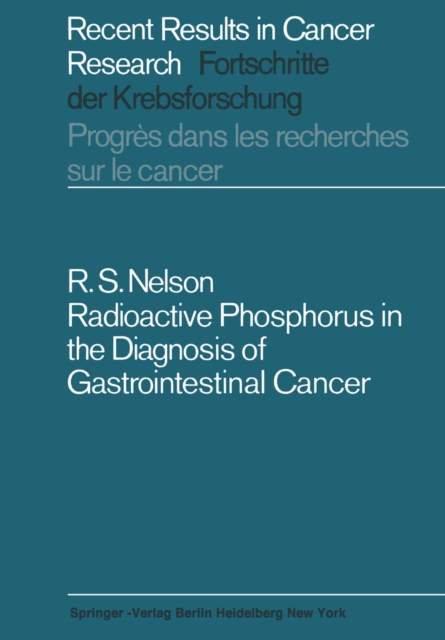 Radioactive Phosphorus in the Diagnosis of Gastrointestinal Cancer, PDF eBook