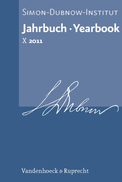 Jahrbuch des Simon-Dubnow-Instituts / Simon Dubnow Institute Yearbook X (2011), PDF eBook