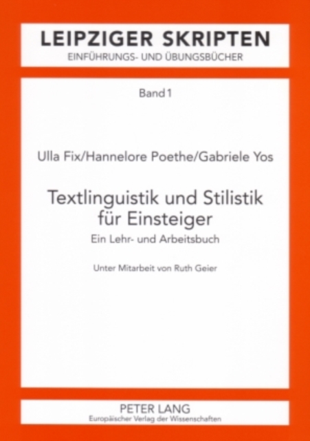 Textlinguistik und Stilistik fuer Einsteiger : Ein Lehr- und Arbeitsbuch, PDF eBook