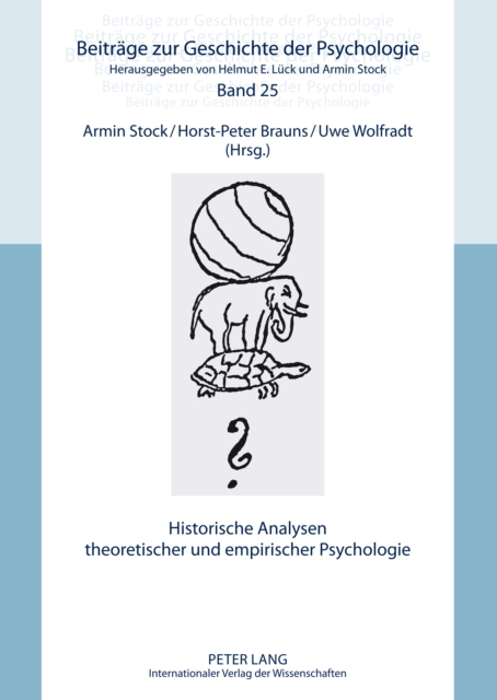 Historische Analysen theoretischer und empirischer Psychologie, PDF eBook