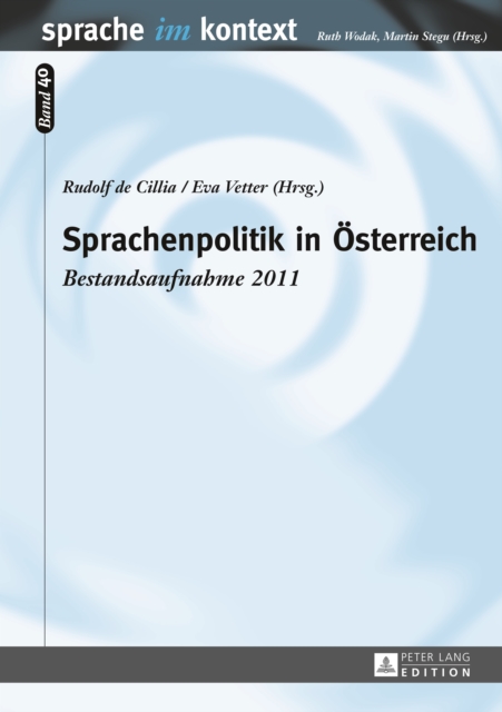 Sprachenpolitik in Oesterreich : Bestandsaufnahme 2011, PDF eBook