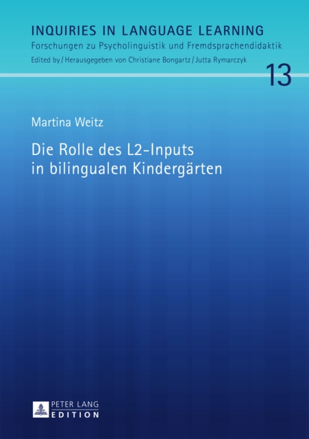 Die Rolle des L2-Inputs in bilingualen Kindergaerten, PDF eBook