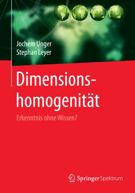 Dimensionshomogenitat : Erkenntnis ohne Wissen?, PDF eBook