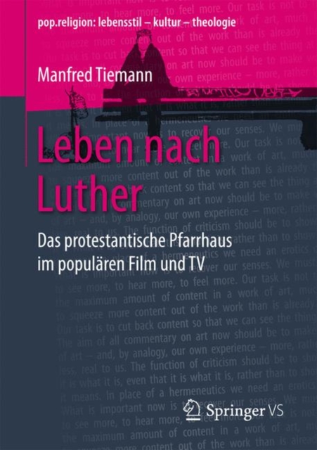 Leben nach Luther : Das protestantische Pfarrhaus im popularen Film und TV, PDF eBook