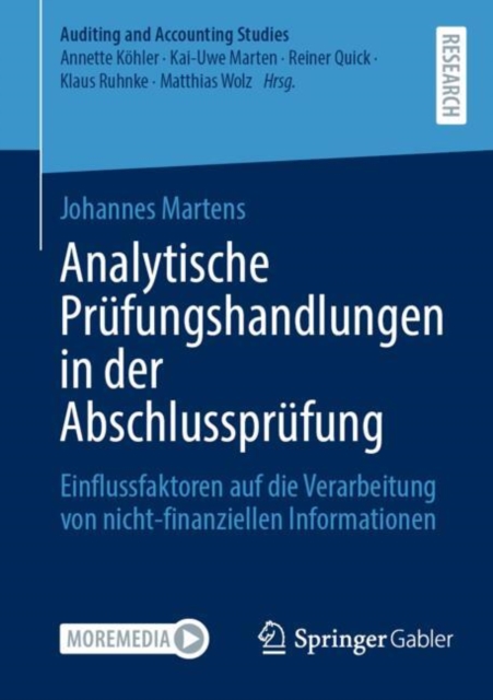 Analytische Prufungshandlungen in der Abschlussprufung : Einflussfaktoren auf die Verarbeitung von nicht-finanziellen Informationen, EPUB eBook