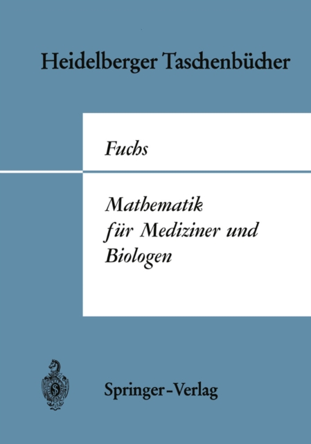 Mathematik fur Mediziner und Biologen., PDF eBook