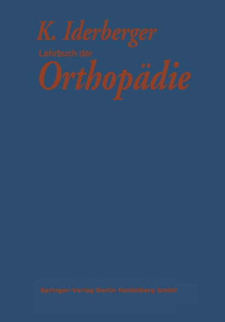 Lehrbuch der Orthopadie, PDF eBook