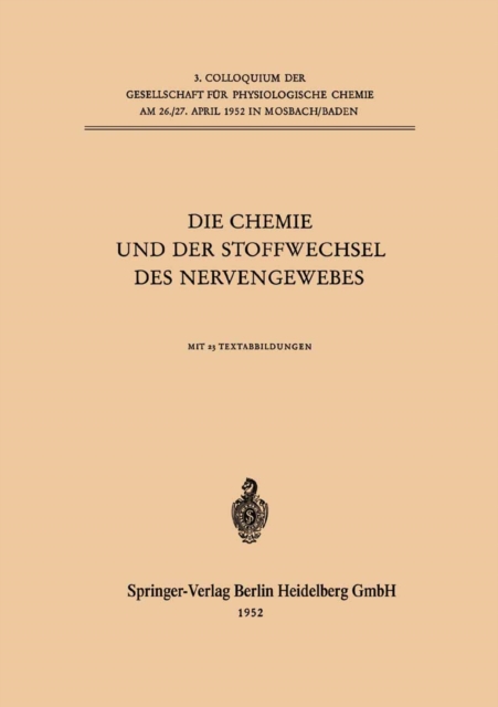 Die Chemie und der Stoffwechsel des Nervengewebes, PDF eBook