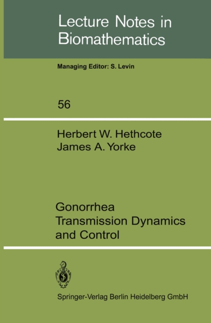 Gonorrhea Transmission Dynamics and Control, PDF eBook