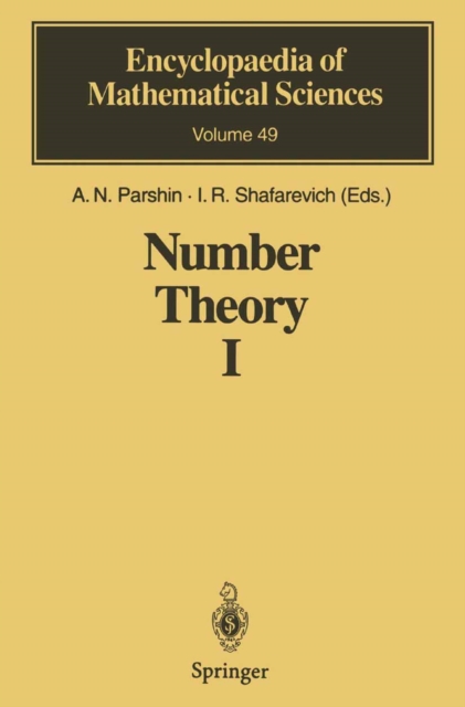 Number Theory I : Fundamental Problems, Ideas and Theories, PDF eBook