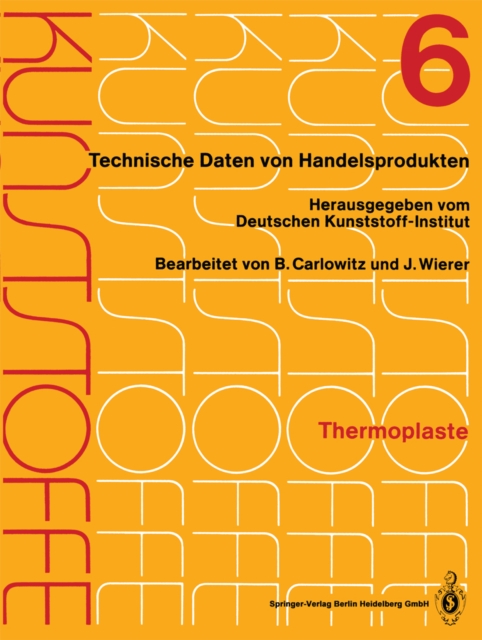 Kunststoffe : Technische Daten von Handelsprodukten, PDF eBook