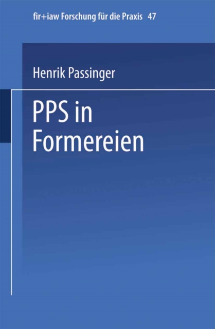 PPS in Formereien, PDF eBook