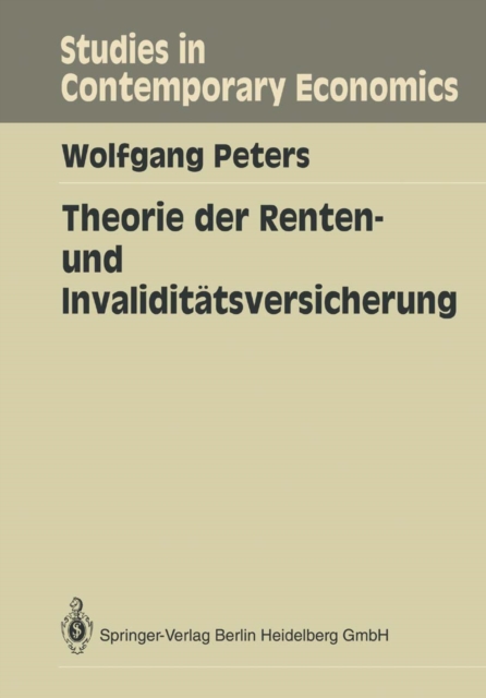 Theorie der Renten- und Invaliditatsversicherung, PDF eBook