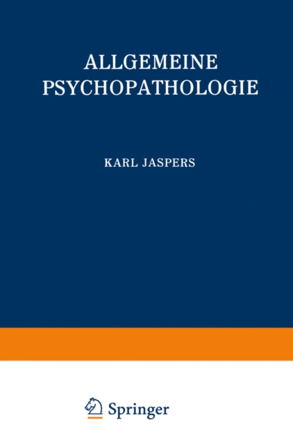 Allgemeine Psychopathologie, PDF eBook