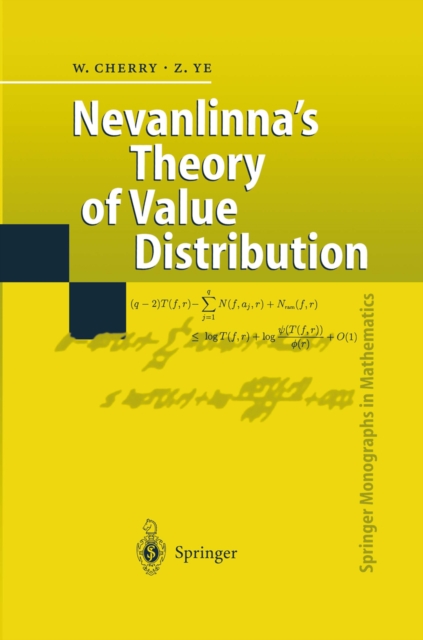 Nevanlinna's Theory of Value Distribution : The Second Main Theorem and its Error Terms, PDF eBook